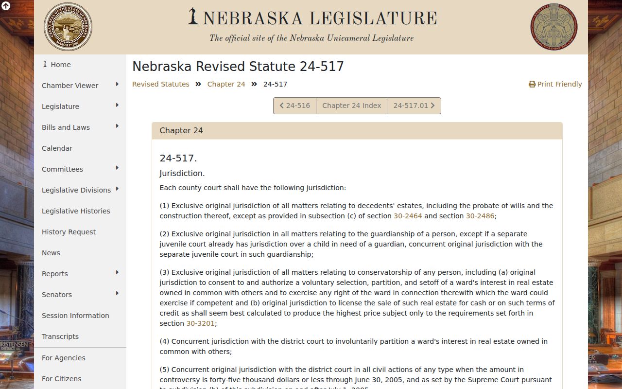 Boone County civil court dockets source showing Nebraska County Court jurisdiction