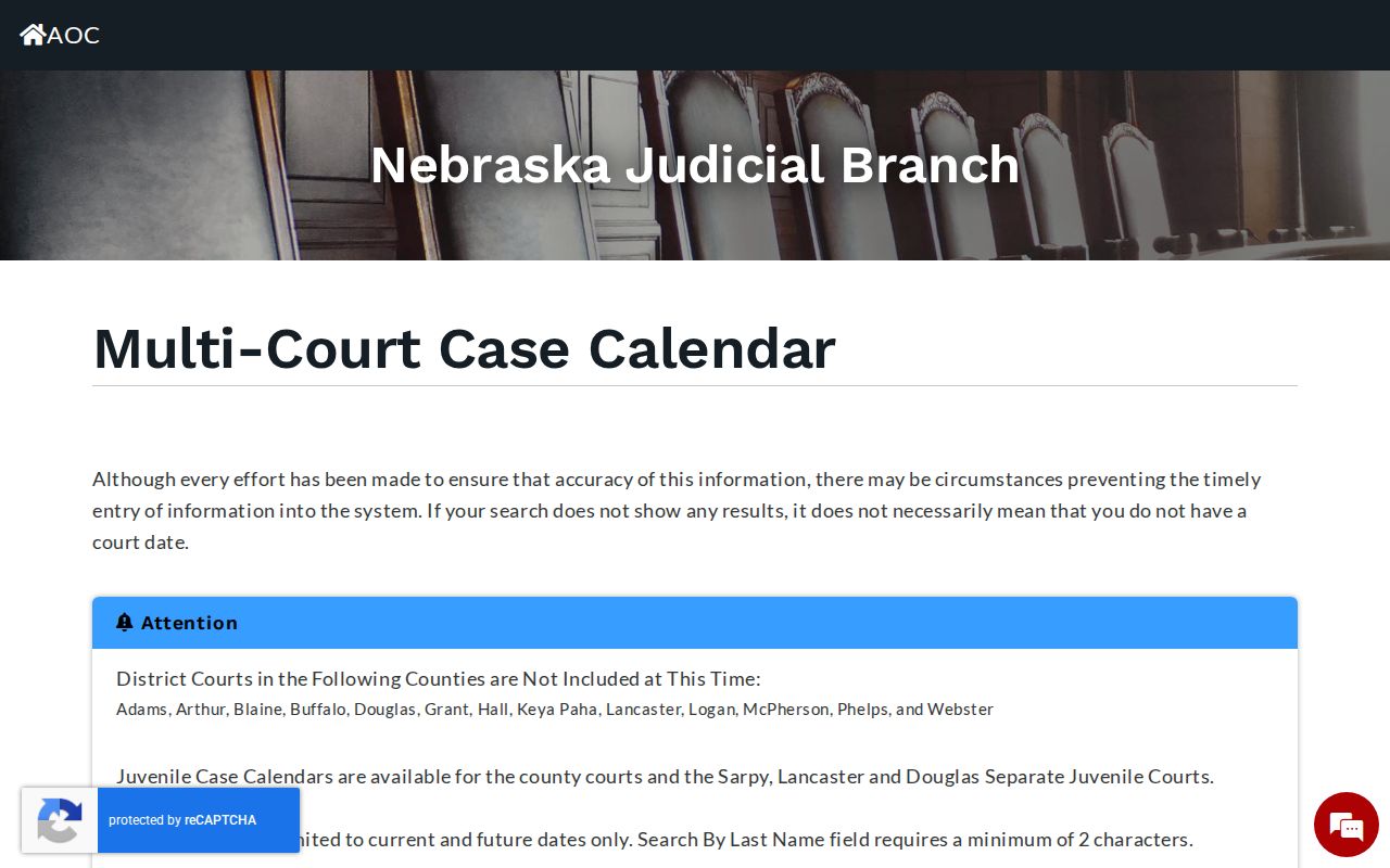 Boone County court calendar official search form