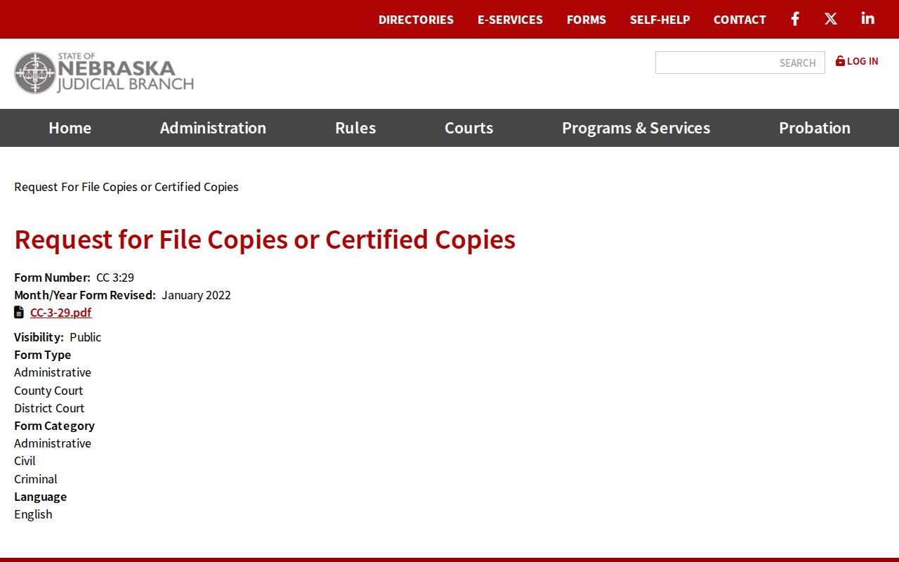Boone County court records certified copy request source
