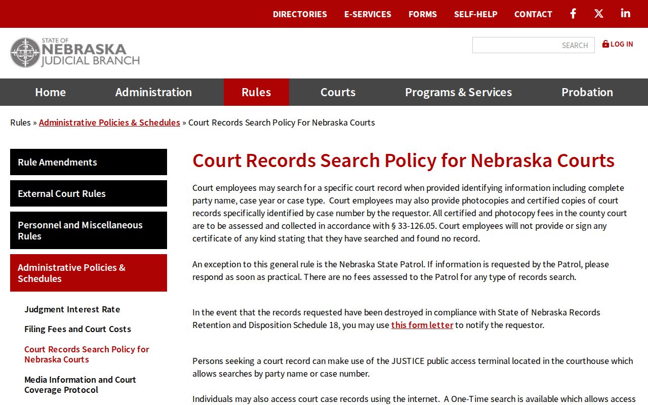 Boone County court docket public access policy source